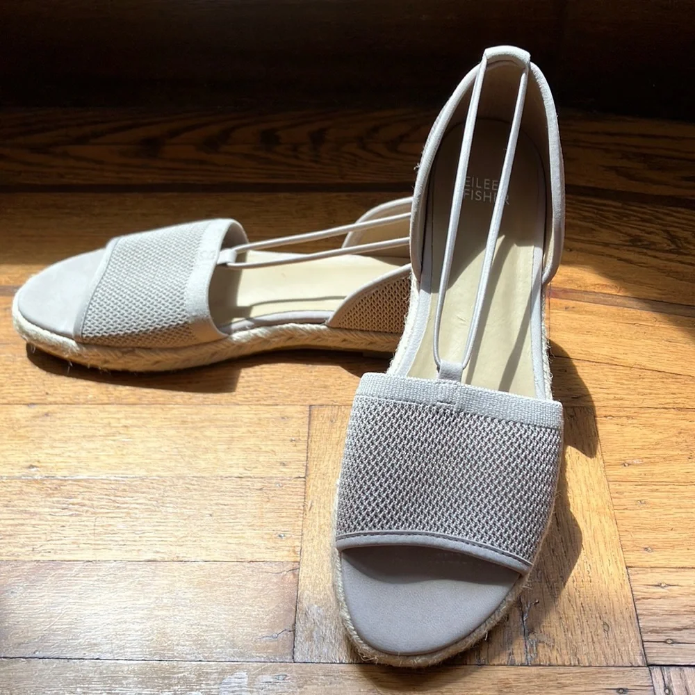 New! Eileen Fisher Mews Mesh Slip on Espadrilles - Picture 2 of 12